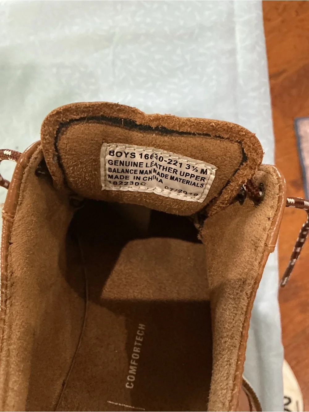 Florsheim Tan-Brown Leather Oxford style leather